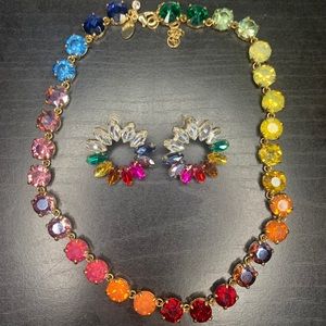 Express set of necklace and earrings